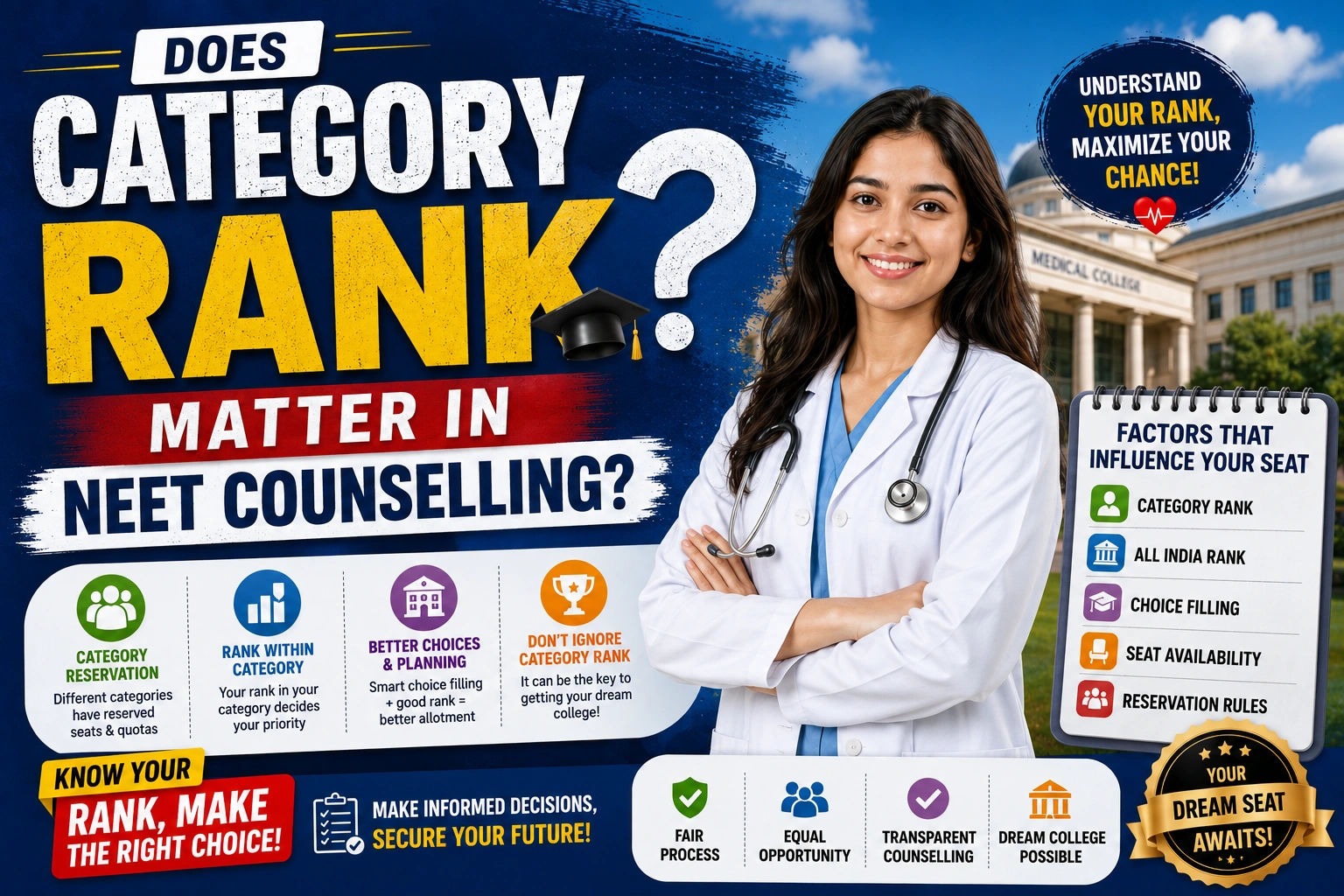 Does Category Rank Matter in NEET Counselling
